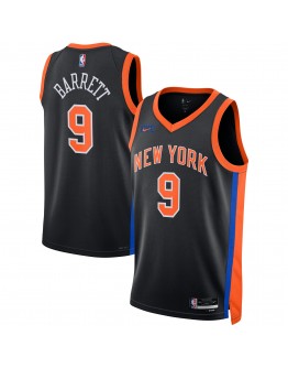 RJ Barrett New York Knicks Nike Unisex 2022/23 Swingman Jersey - City Edition - Black