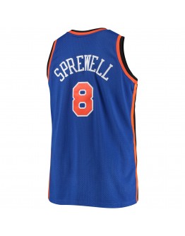 Latrell Sprewell New York Knicks Mitchell & Ness Big & Tall Hardwood Classics Jersey - Blue