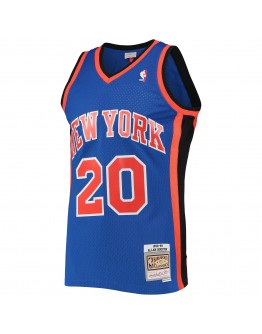 Allan Houston New York Knicks Mitchell & Ness 1998-99 Hardwood Classics Swingman Jersey - Blue