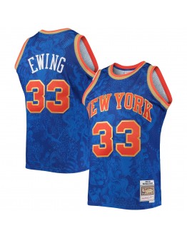 Patrick Ewing New York Knicks Mitchell & Ness Hardwood Classics 1991/92 Lunar New Year Swingman Jersey - Blue