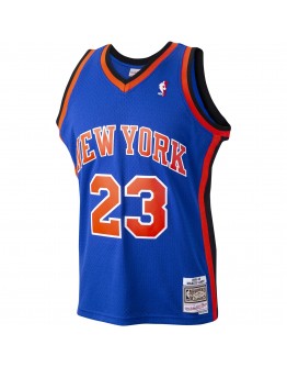 Marcus Camby New York Knicks Mitchell & Ness 1998-99 Hardwood Classics Swingman Player Jersey - Blue