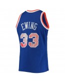 Patrick Ewing New York Knicks Mitchell & Ness 1996-97 Hardwood Classics NBA 75th Anniversary Diamond Swingman Jersey - Blue