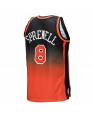 Latrell Sprewell New York Knicks Mitchell & Ness 1998/99 Hardwood Classics Fadeaway Swingman Player Jersey - Orange/Black