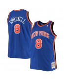 Latrell Sprewell New York Knicks Mitchell & Ness Big & Tall Hardwood Classics Jersey - Blue