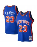 Marcus Camby New York Knicks Mitchell & Ness 1998-99 Hardwood Classics Swingman Player Jersey - Blue