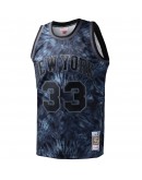 Patrick Ewing New York Knicks Mitchell & Ness Hardwood Classics 1991/92 Tie-Dye Swingman Jersey - Black