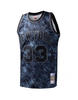 Patrick Ewing New York Knicks Mitchell & Ness Hardwood Classics 1991/92 Tie-Dye Swingman Jersey - Black