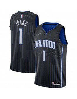 Jonathan Isaac Orlando Magic Nike 2020/21 Swingman Jersey - Black - Icon Edition