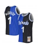 Tracy McGrady Orlando Magic Mitchell & Ness Hardwood Classics 2003/04 Split Swingman Jersey - Blue/Black