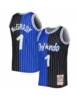 Tracy McGrady Orlando Magic Mitchell & Ness Hardwood Classics 2003/04 Split Swingman Jersey - Blue/Black