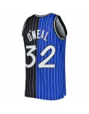 Shaquille O'Neal Orlando Magic Mitchell & Ness Hardwood Classics 1994/95 Split Swingman Jersey - Blue/Black