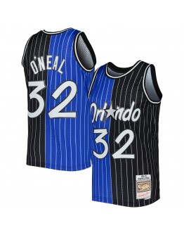 Shaquille O'Neal Orlando Magic Mitchell & Ness Hardwood Classics 1994/95 Split Swingman Jersey - Blue/Black