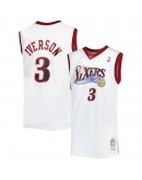 Allen Iverson Philadelphia 76ers Mitchell & Ness Big & Tall Hardwood Classics 1996/97 Swingman Jersey - White