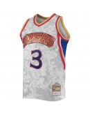 Allen Iverson Philadelphia 76ers Mitchell & Ness Hardwood Classics 1996/97 Lunar New Year Swingman Jersey - White