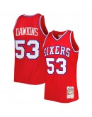 Darryl Dawkins Philadelphia 76ers Mitchell & Ness Hardwood Classics 1979-80 Swingman Jersey - Red