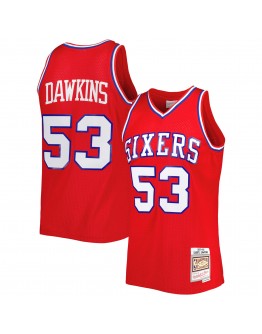 Darryl Dawkins Philadelphia 76ers Mitchell & Ness Hardwood Classics 1979-80 Swingman Jersey - Red