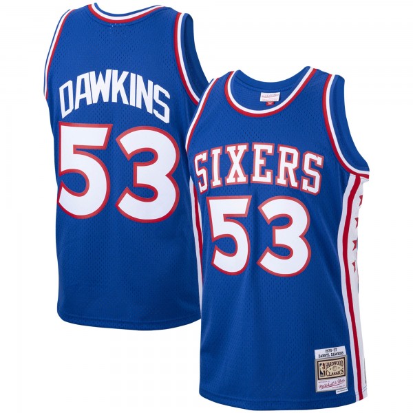 Darryl Dawkins Philadelphia 76ers Mitchell & Ness 1976-77 Hardwood Classics Swingman Player Jersey - Royal