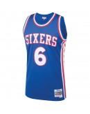 Julius Erving Philadelphia 76ers Mitchell & Ness 1976-77 Hardwood Classics Swingman Player Jersey - Royal