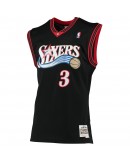 Allen Iverson Philadelphia 76ers Mitchell & Ness 2000-01 Hardwood Classics Swingman Jersey - Black