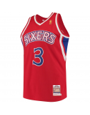 Allen Iverson Philadelphia 76ers Mitchell & Ness Hardwood Classics Authentic Jersey - Red