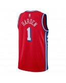 James Harden Philadelphia 76ers Jordan Brand Unisex Swingman Jersey - Statement Edition - Red