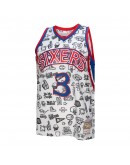 Allen Iverson Philadelphia 76ers Mitchell & Ness 1996/97 Swingman Jersey - White