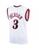 Allen Iverson Philadelphia 76ers Mitchell & Ness 2000 Hardwood Classics Swingman Player Jersey - White