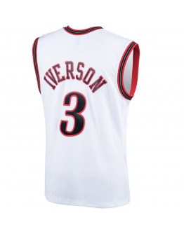 Allen Iverson Philadelphia 76ers Mitchell & Ness 2000 Hardwood Classics Swingman Player Jersey - White