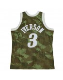 Allen Iverson Philadelphia 76ers Mitchell & Ness Hardwood Classics 1997/98 Ghost Green Swingman Jersey - Camo