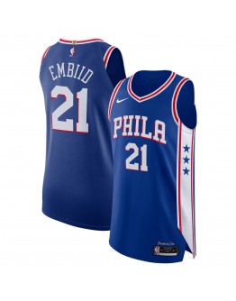 Joel Embiid Philadelphia 76ers Nike 2020/21 Authentic Player Jersey Royal - Icon Edition