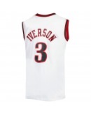 Allen Iverson Philadelphia 76ers Mitchell & Ness Big & Tall Hardwood Classics 1996/97 Swingman Jersey - White