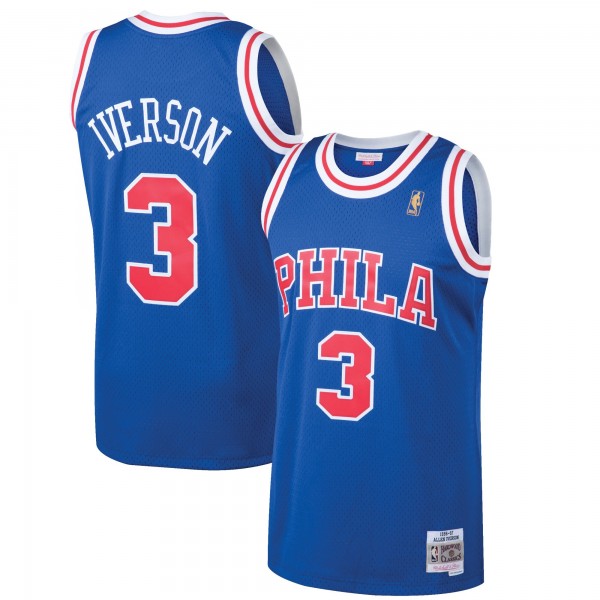 Allen Iverson Philadelphia 76ers Mitchell & Ness 1996-97 Hardwood Classics Swingman Jersey - Royal