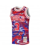 Allen Iverson Philadelphia 76ers Mitchell & Ness Hardwood Classics Lunar New Year Swingman Jersey - Red