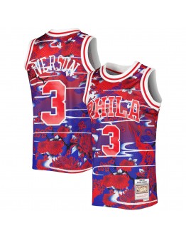 Allen Iverson Philadelphia 76ers Mitchell & Ness Hardwood Classics Lunar New Year Swingman Jersey - Red