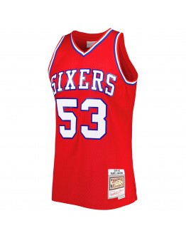 Darryl Dawkins Philadelphia 76ers Mitchell & Ness Hardwood Classics 1979-80 Swingman Jersey - Red