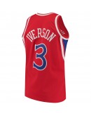 Allen Iverson Philadelphia 76ers Mitchell & Ness 1996-97 Hardwood Classics Swingman Jersey - Red