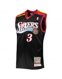 Allen Iverson Philadelphia 76ers Mitchell & Ness Hardwood Classics Authentic 2006 Jersey - Black