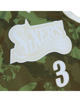 Allen Iverson Philadelphia 76ers Mitchell & Ness Hardwood Classics 1997/98 Ghost Green Swingman Jersey - Camo