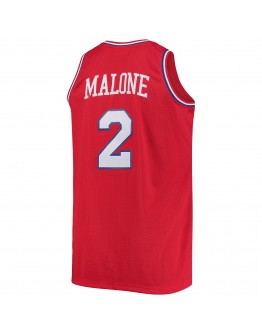 Moses Malone Philadelphia 76ers Mitchell & Ness Big & Tall Hardwood Classics Jersey - Red