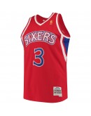 Allen Iverson Philadelphia 76ers Mitchell & Ness 1996-97 Hardwood Classics Swingman Jersey - Red