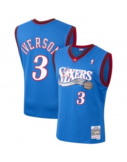 Allen Iverson Philadelphia 76ers Mitchell & Ness Hardwood Classics 2000-01 Swingman Jersey - Royal