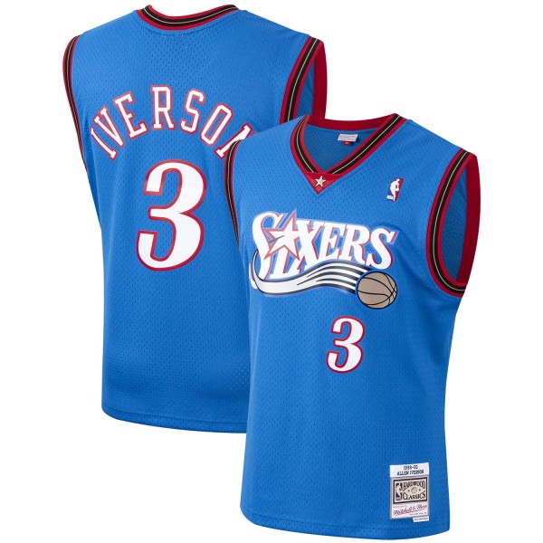 Allen Iverson Philadelphia 76ers Mitchell & Ness Hardwood Classics 2000-01 Swingman Jersey - Royal