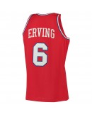 Julius Erving Philadelphia 76ers Mitchell & Ness 1982-83 Hardwood Classics Swingman Jersey - Red