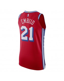 Joel Embiid Philadelphia 76ers Jordan Brand Authentic Player Jersey - Statement Edition - Red