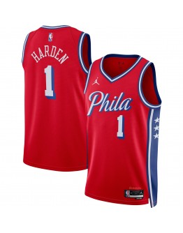 James Harden Philadelphia 76ers Jordan Brand Unisex Swingman Jersey - Statement Edition - Red