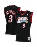 Allen Iverson Philadelphia 76ers Mitchell & Ness Big & Tall Hardwood Classics Jersey - Black