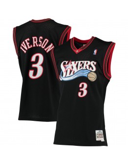 Allen Iverson Philadelphia 76ers Mitchell & Ness Big & Tall Hardwood Classics Jersey - Black