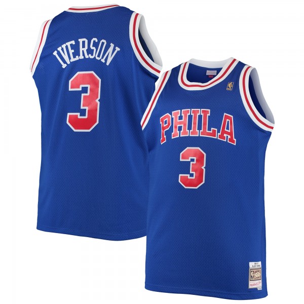 Allen Iverson Philadelphia 76ers Mitchell & Ness Big & Tall Hardwood Classics Swingman Jersey - Royal