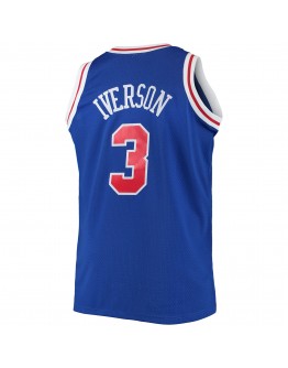 Allen Iverson Philadelphia 76ers Mitchell & Ness Big & Tall Hardwood Classics Swingman Jersey - Royal