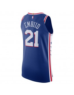 Joel Embiid Philadelphia 76ers Nike 2020/21 Authentic Player Jersey Royal - Icon Edition